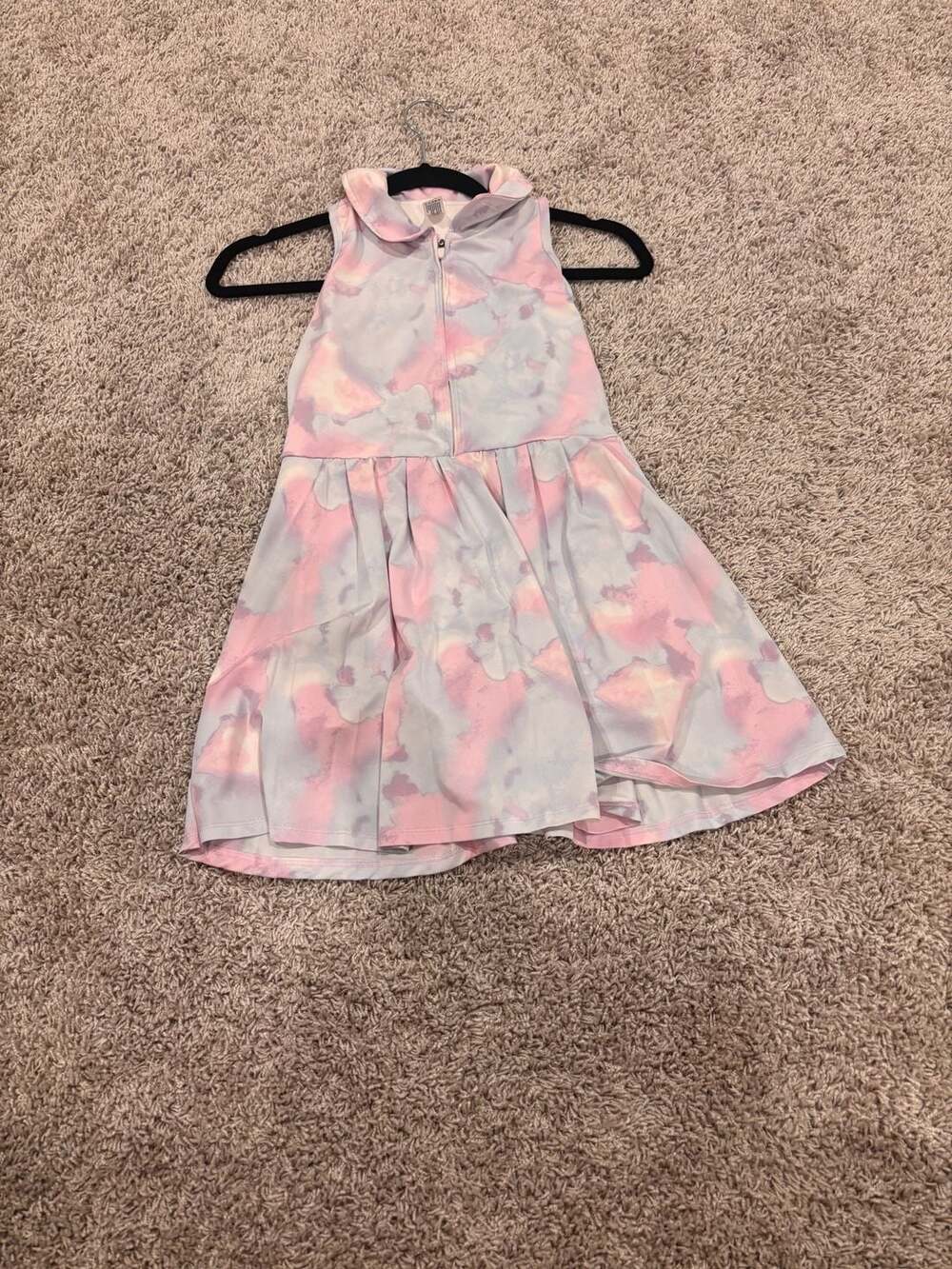 Yogalicious Girls Game Set Tennis Dress Tie Dye Pastel